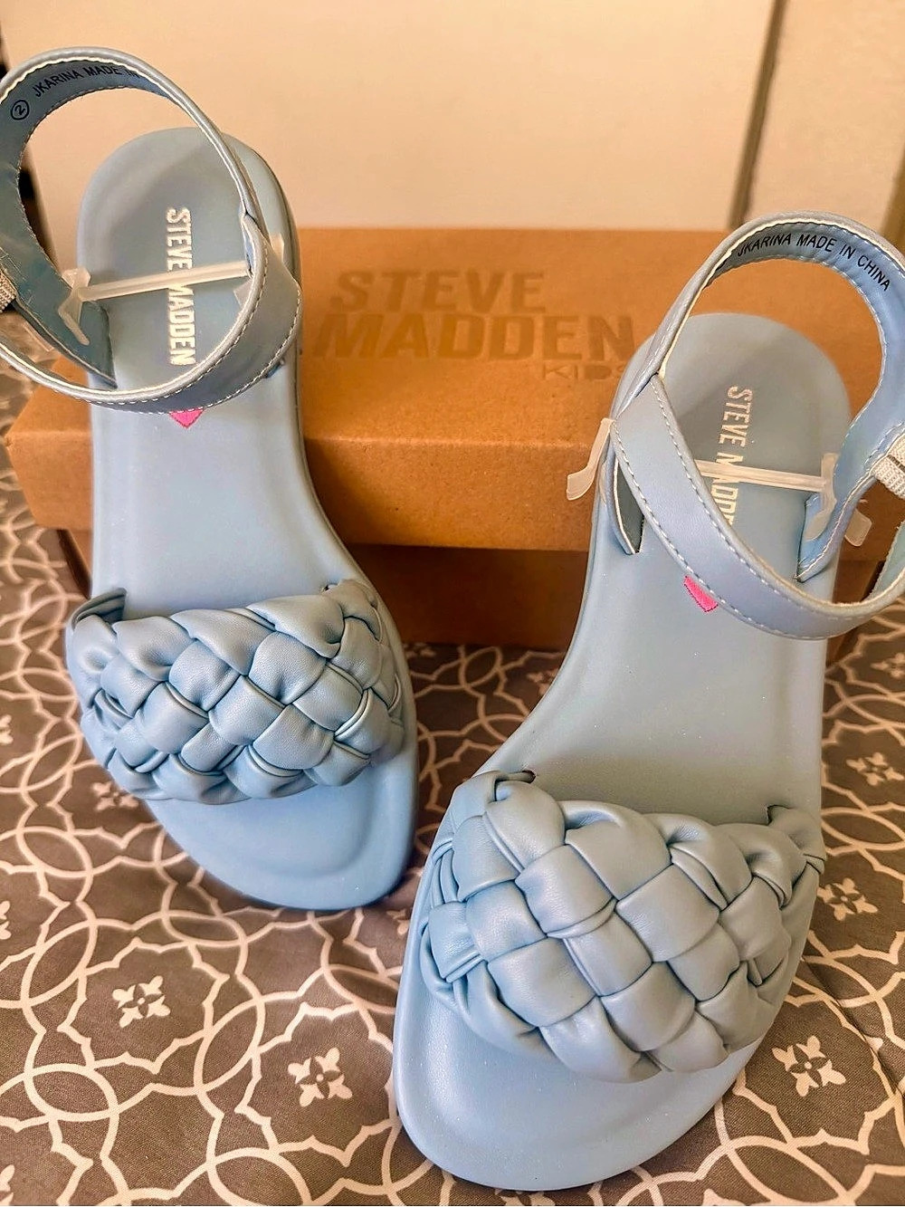 New, Girl 2, Steve Madden JKARINA Braided Strap Sandal